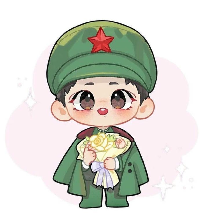 Bộ sưu tập 100+ ảnh chú bộ đội chibi dễ thương nhất 15 Chibi chú bộ đội dễ thương