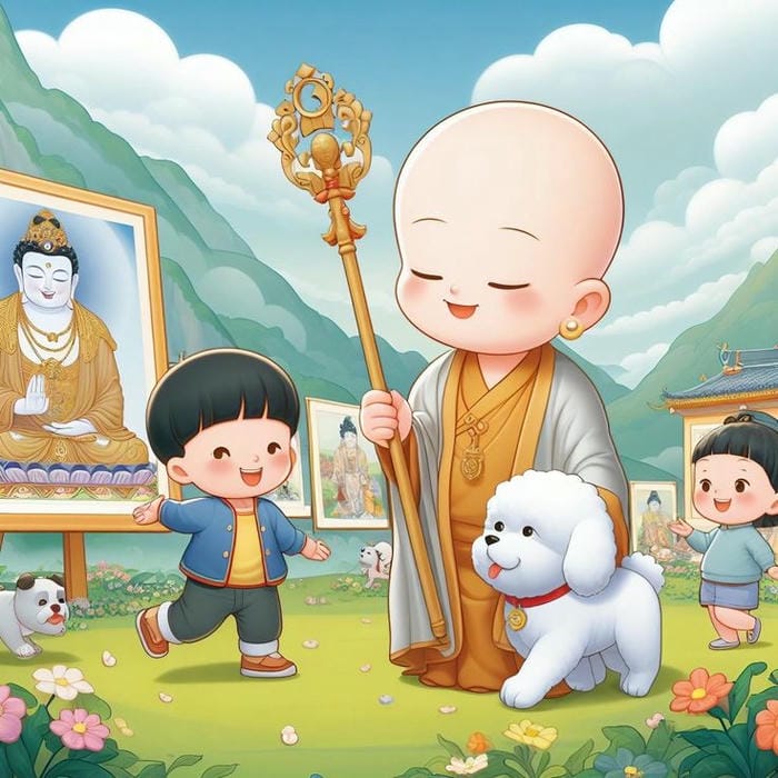 Gặp Lại Tuổi Thơ Qua 99+ Hình Ảnh Chú Tiểu Chibi Dễ Thương 10 Chú tiểu Chibi