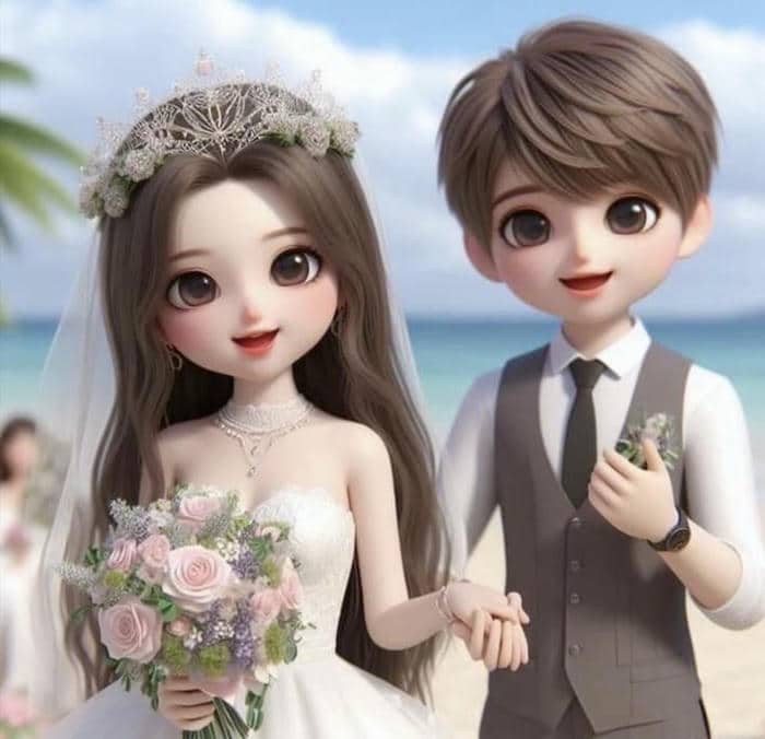 Cô dâu chú rể chibi dễ thương: Bộ sưu tập hình ảnh cute không thể bỏ lỡ 14 Chibi cô dâu chú rể