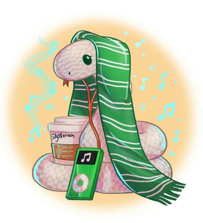 Rắn Chibi – Hình Ảnh Dễ Thương Khiến Ai Cũng Tan Chảy 11 Chibi con rắn cute