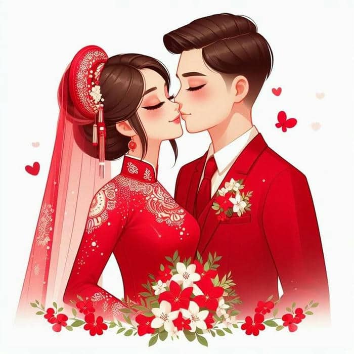 Cô dâu chú rể chibi dễ thương: Bộ sưu tập hình ảnh cute không thể bỏ lỡ 9 Chibi hình ảnh cô dâu chú rể cute