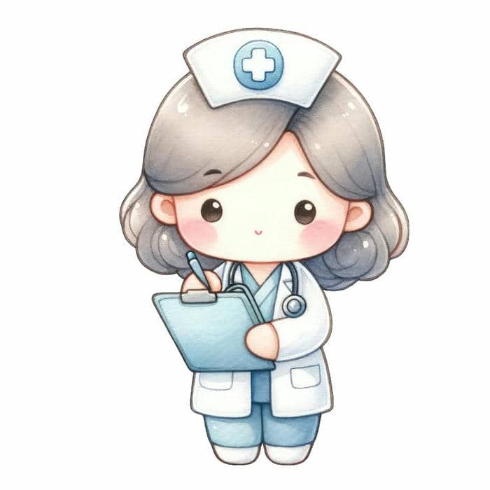 Chibi bác sĩ dễ thương: Vẻ đẹp nhỏ bé cho sự cống hiến lớn lao 15 Chibi hình ảnh nữ bác sĩ siêu đáng yêu