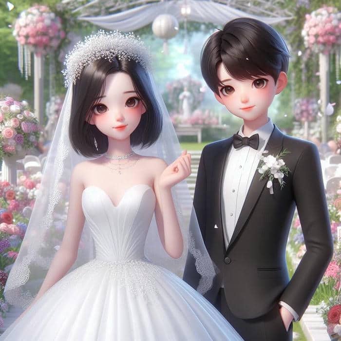 Cô dâu chú rể chibi dễ thương: Bộ sưu tập hình ảnh cute không thể bỏ lỡ 21 Chibi hình cô dâu chú rể cute
