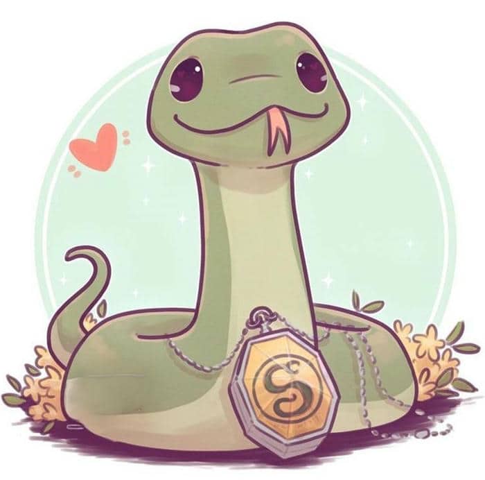 Chibi hình con rắn đáng yêu