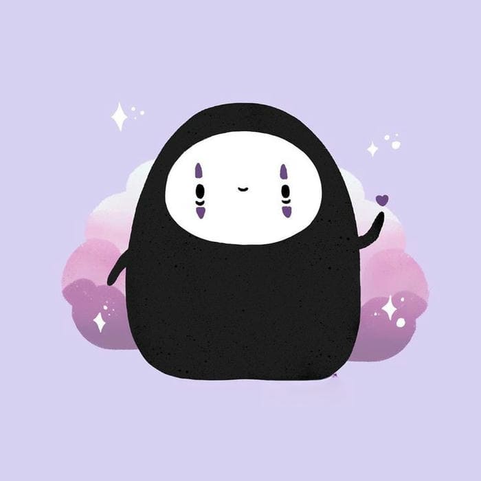 100+ Ảnh Vô Diện Chibi Cute Đáng Yêu Nhất Cho Fan Ghibli 4 Chibi ma vô diện đơn giản đáng yêu