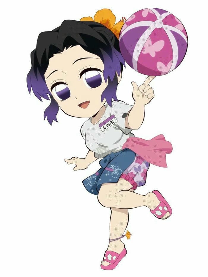Shinobu Chibi Cute – Khi Nụ Cười Dịu Dàng Gây Sát Thương Gấp Đôi 11 Chibu Shinobu chơi bóng đáng yêu