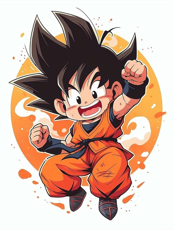 Goku chibi siêu dễ thương