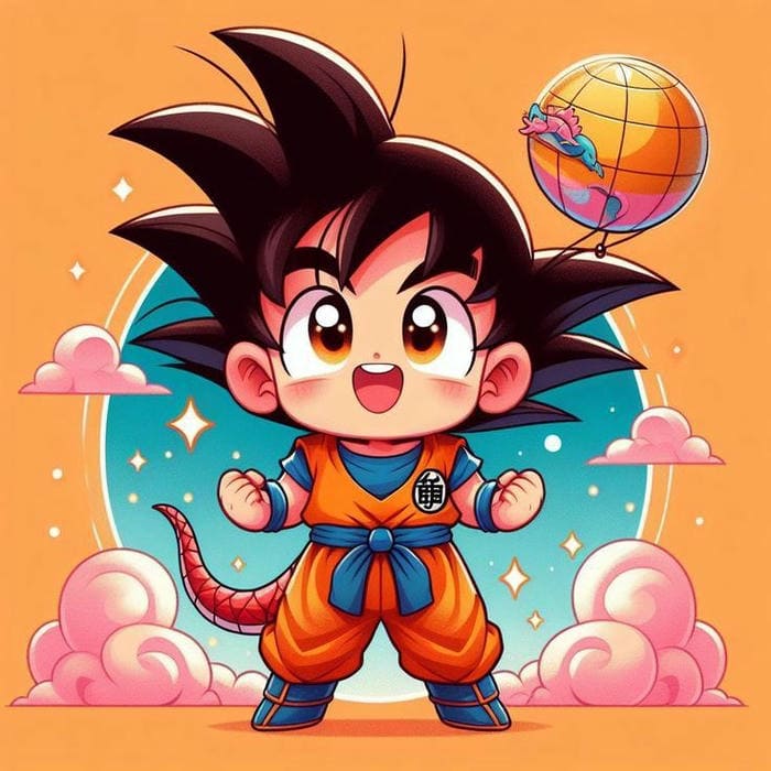 Goku Chibi – Khi Chiến Binh Saiyan Cũng Muốn Làm Idol Cute 3 Hình ảnh Goku chibi siêu đáng yêu