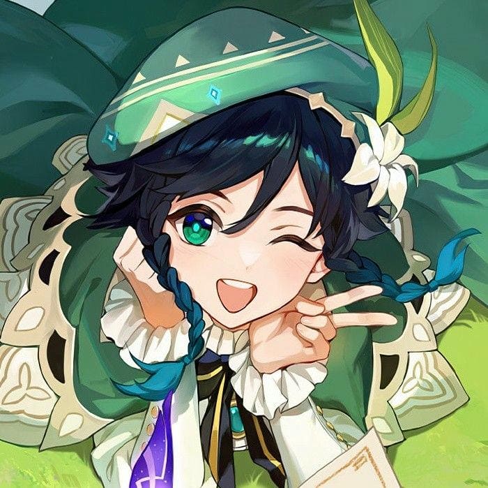 Khi Venti Chibi Cầm Đàn Và “Tấu Hài” Cùng Gió 1 Hình ảnh Venti chibi dễ thương