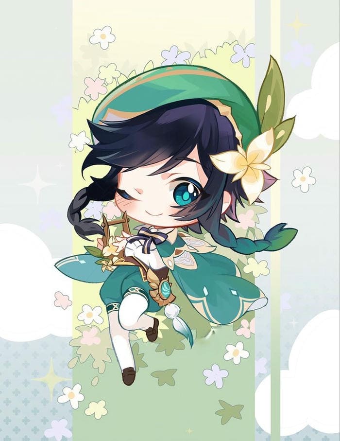 Hình ảnh Venti chibi siêu đáng yêu