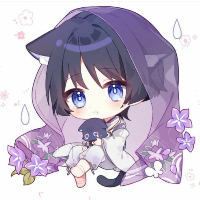 Ảnh Wanderer Chibi Cute Genshin Impact Dễ Thương Nhất 2025 32 Hình ảnh Wanderer chibi mèo con siêu đáng yêu