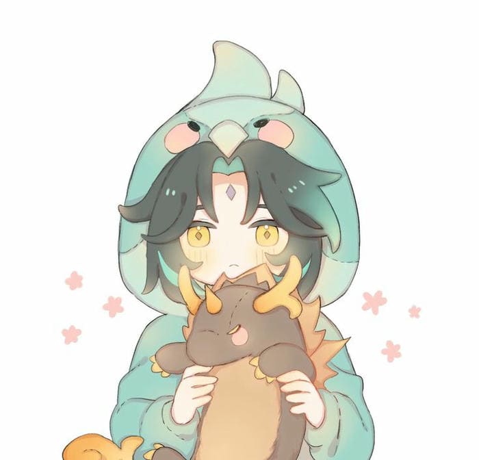Hình ảnh Xiao chibi trang phục chim nhỏ siêu cute
