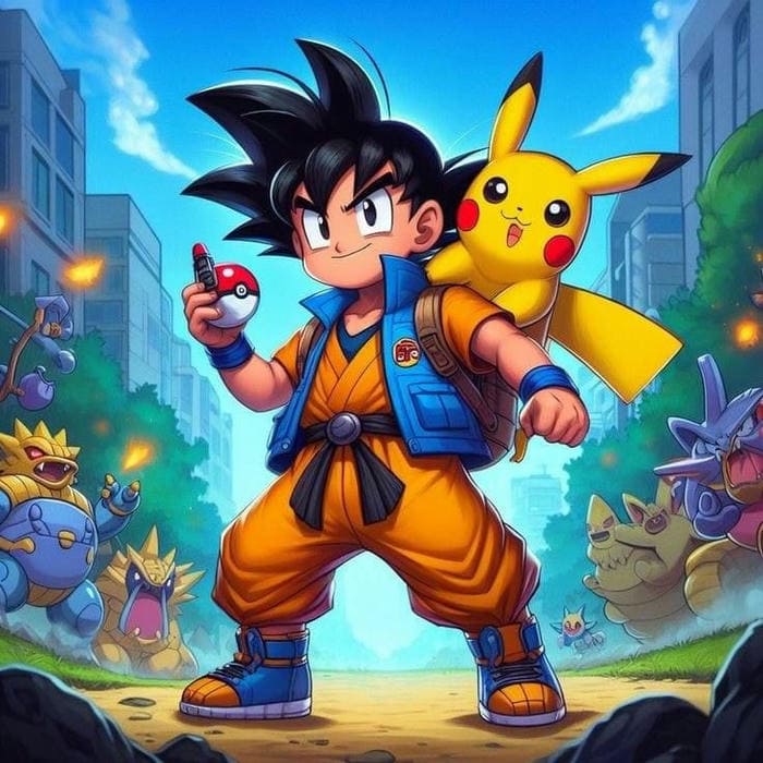 Goku Chibi – Khi Chiến Binh Saiyan Cũng Muốn Làm Idol Cute 21 Hình ảnh chibi Goku và Pikachu siêu dễ thương