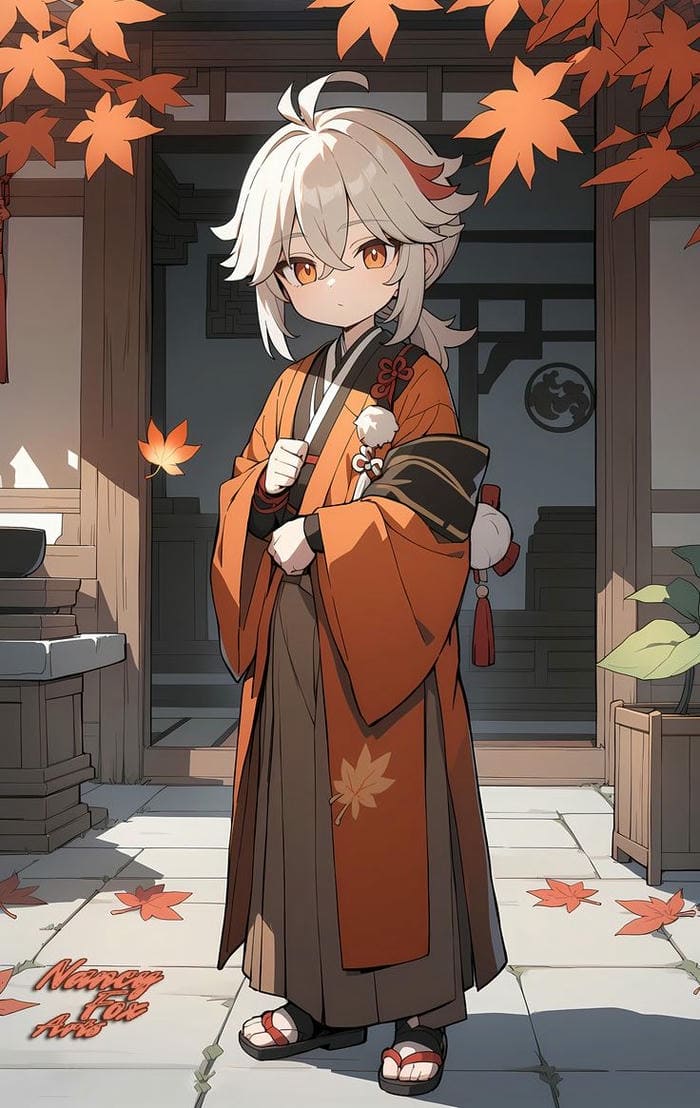 Hình ảnh chibi Kazuha cool ngầu