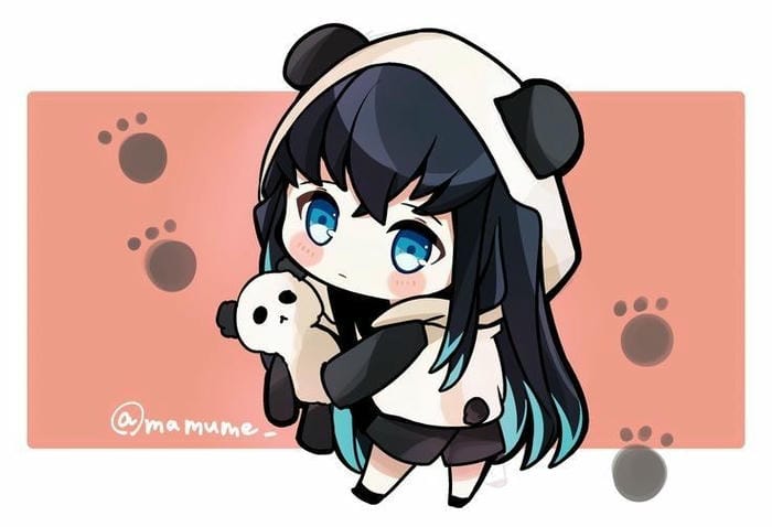 Muichirou Chibi: Khi Lạnh Lùng Cũng Có Thể Khiến Tim Tan Chảy 23 Hình ảnh chibi Muichirou trang phục gấu trúc dễ thương