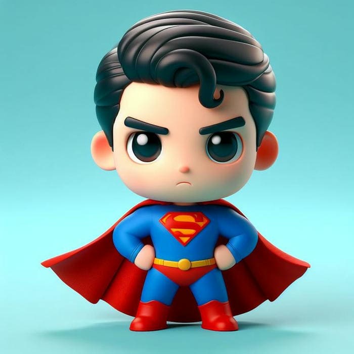 Hình ảnh chibi Superman đáng yêu