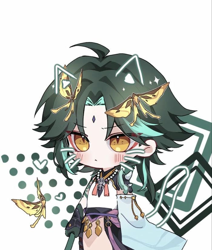 Hình ảnh chibi Xiao mèo con siêu dễ thương