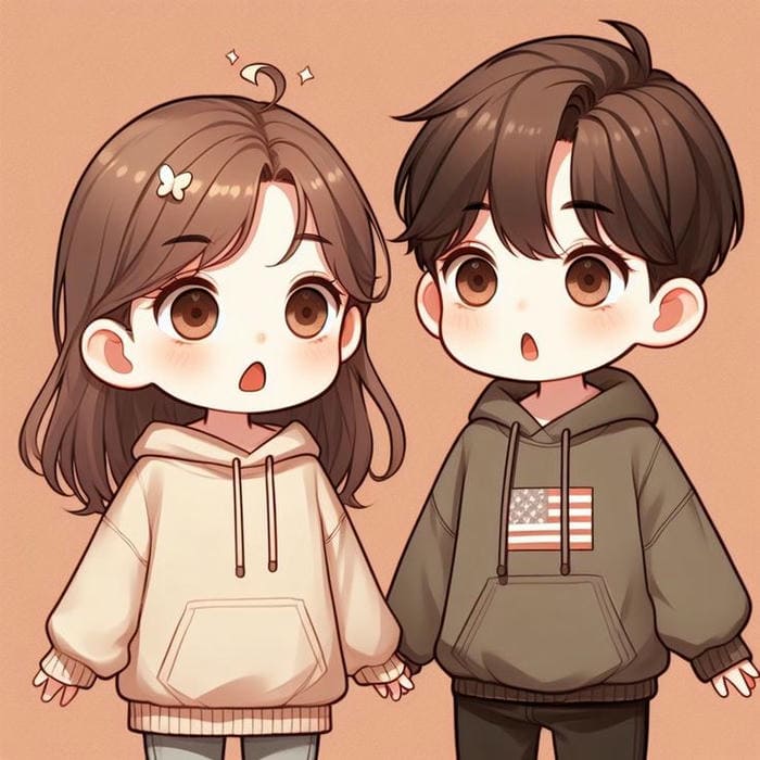Hình ảnh chibi cặp đôi siêu cute