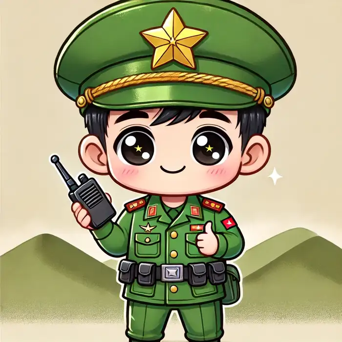 Bộ sưu tập 100+ ảnh chú bộ đội chibi dễ thương nhất 21 Hình ảnh chibi chú bộ đội biên phòng dễ thương