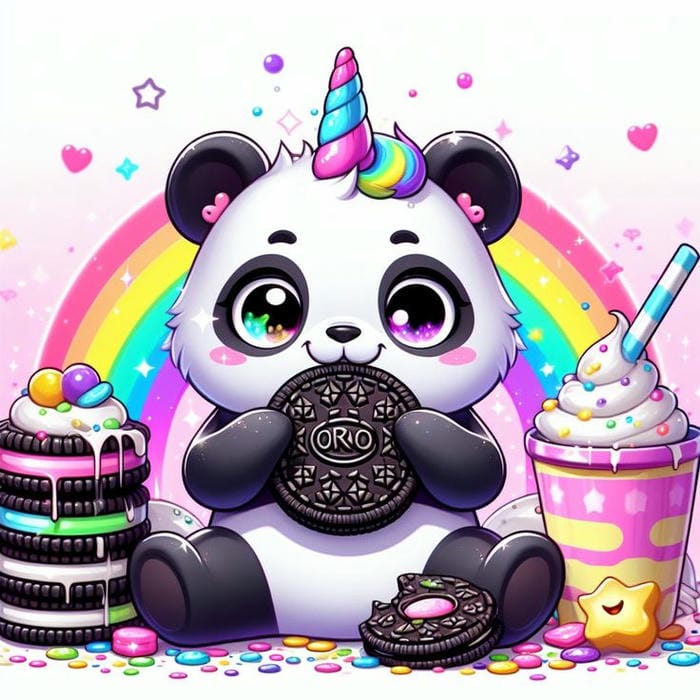 Nhìn Gấu Trúc Chibi Mà Tự Dưng Muốn... Ôm Một Cái! 18 Hình ảnh chibi gấu trúc hóa trang kỳ lân siêu dễ thương