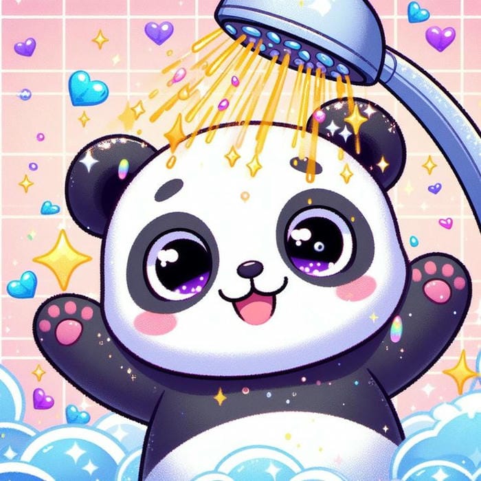 Hình ảnh chibi gấu trúc siêu đáng yêu