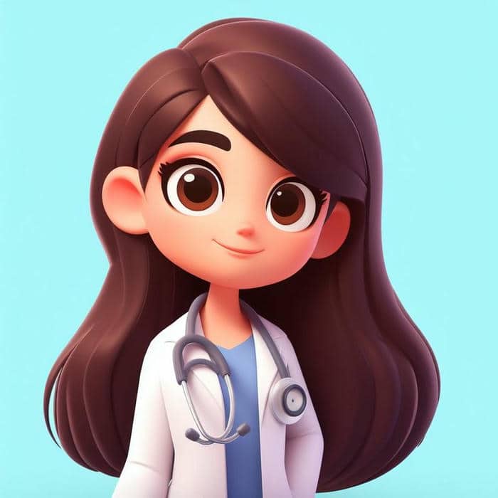 Hình ảnh chibi nữ bác sĩ hoạt hình cute