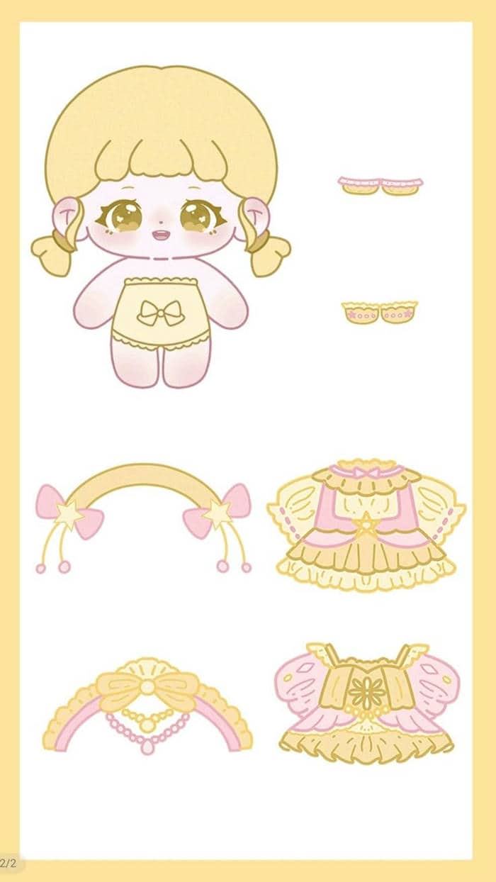 Hình ảnh chibi paper doll cute