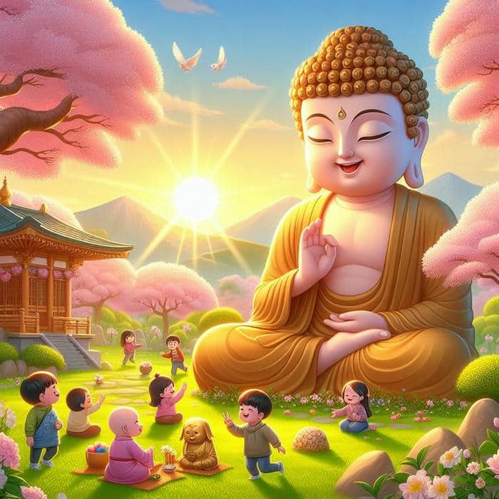 Phật chibi: Kết hợp giữa dễ thương và an yên trong từng đường nét 24 Hình ảnh chibi phật đáng yêu