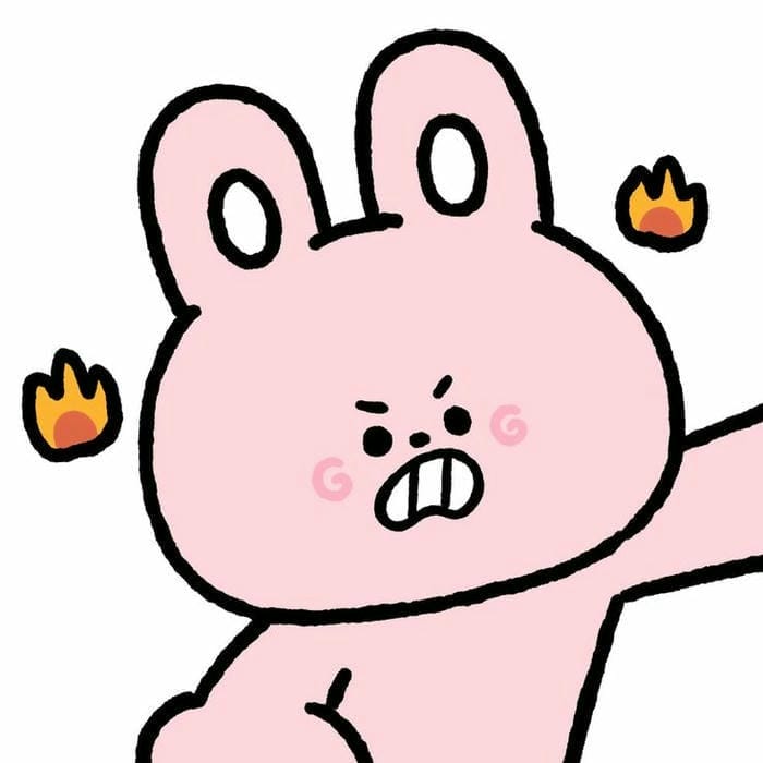 Tổng hợp 299 ảnh thỏ chibi cute, tải miễn phí cho điện thoại 14 Hình ảnh chibi thỏ hồng tức giận siêu dễ thương