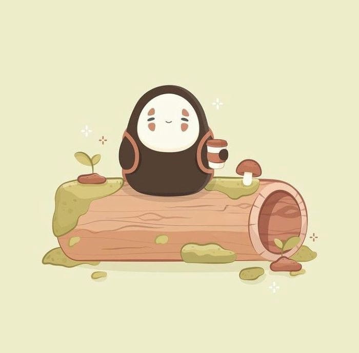 Hình ảnh ma vô diện chibi cute