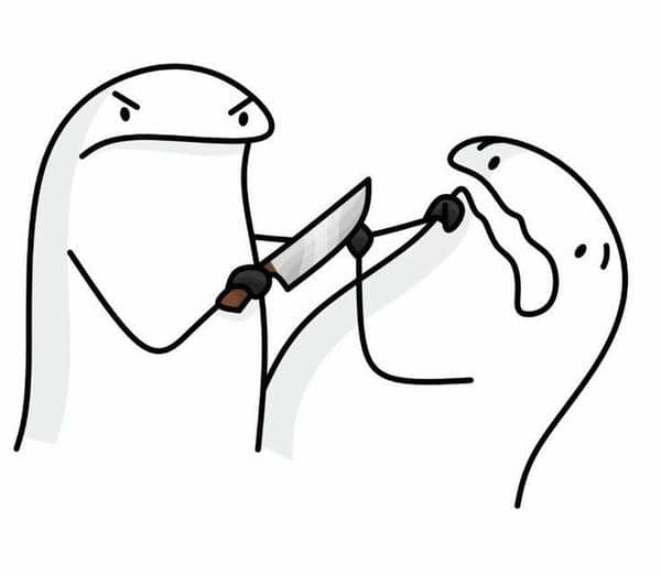 Hình ảnh meme dọa đánh