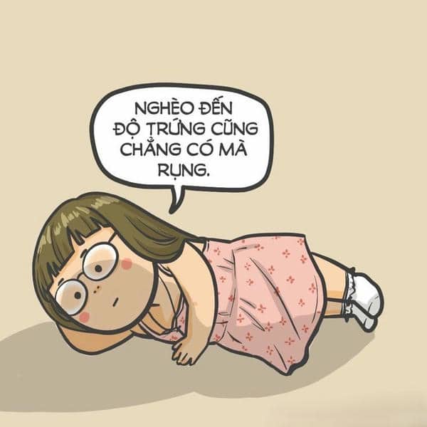 Hình ảnh meme hết tiền (2)