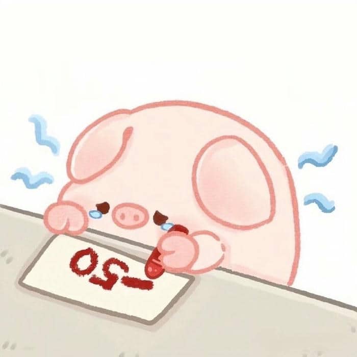 Hình ảnh meme khóc cute đáng yêu