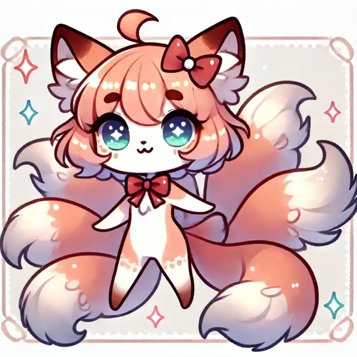 Top 110+ ảnh hồ ly chibi cute đáng yêu làm avatar đẹp 27 Hình ảnh nữ chibi hồ ly 9 đuôi cute