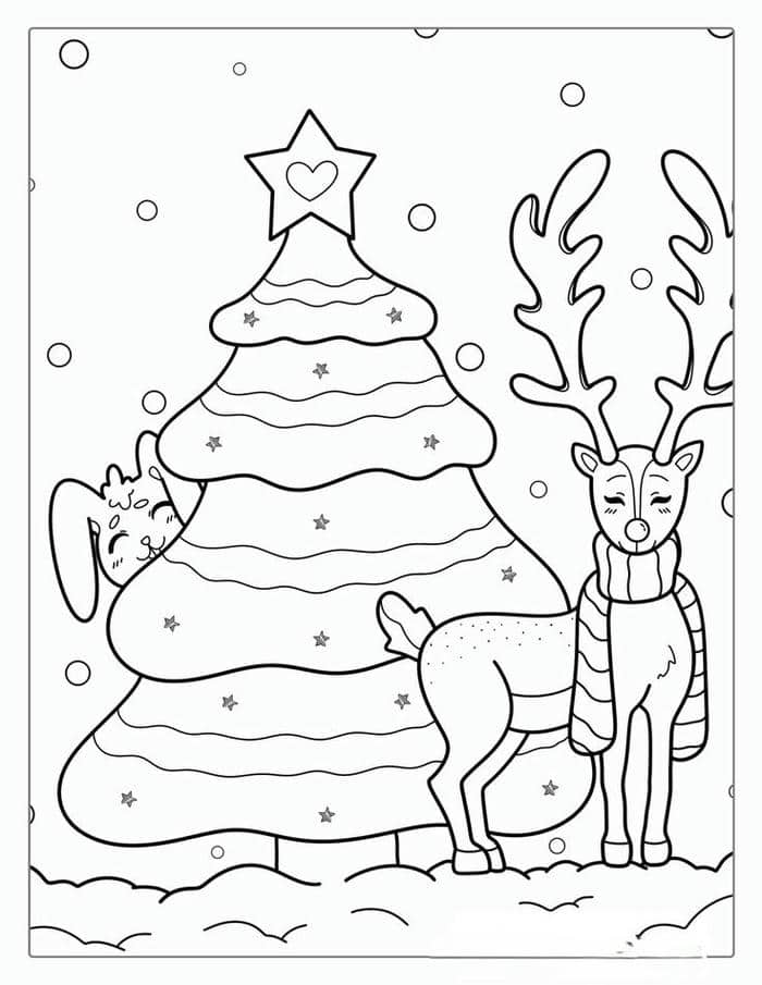 Gợi ý 99+ hình tranh tô màu cây thông noel giáng sinh cho bé 12 Hình ảnh tranh tô màu cây thông giáng sinh đơn giản