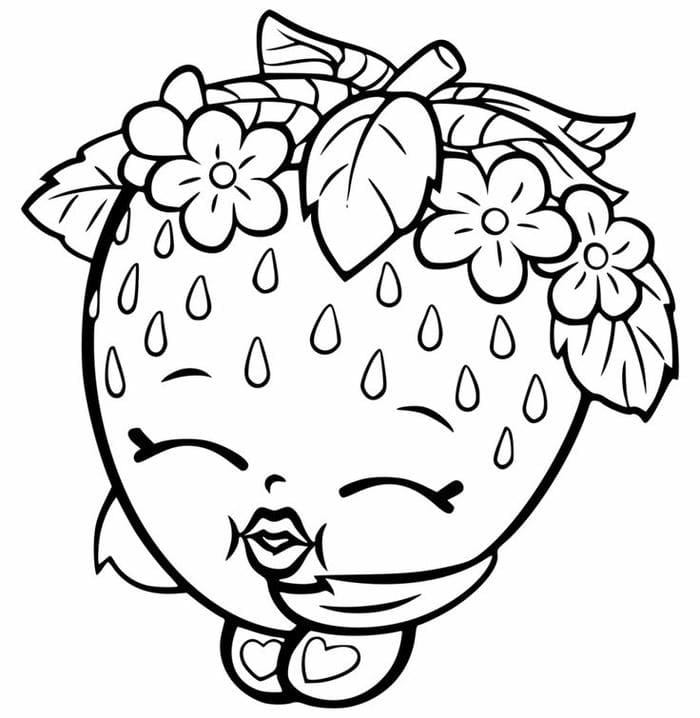 Tổng hợp 99+ tranh tô màu quả dâu tây cute cho bé 12 Hình ảnh tranh tô màu hình quả dâu tây siêu đáng yêu