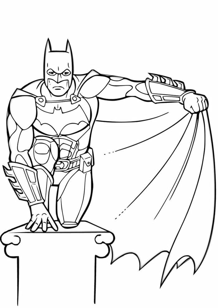 Tổng hợp 1001+ tranh tô màu Batman cho bé học vẽ 7 Hình ảnh tranh tô màu người dơi cho bé