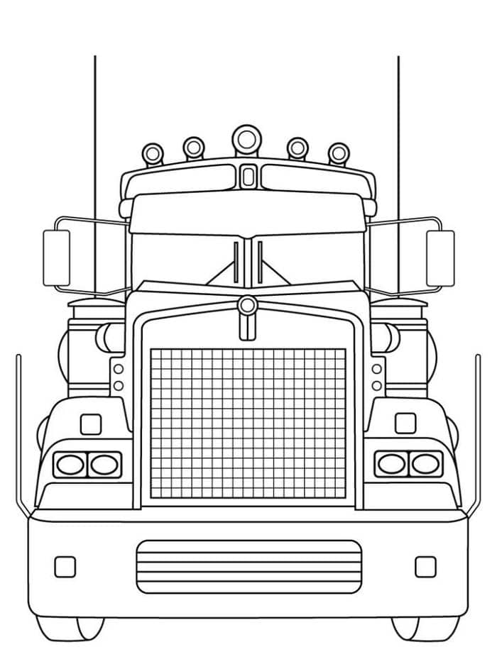 Tổng hợp 89+ bộ tranh tô màu xe tải đơn giản cho bé 12 Hình ảnh tranh tô màu ô tô tải