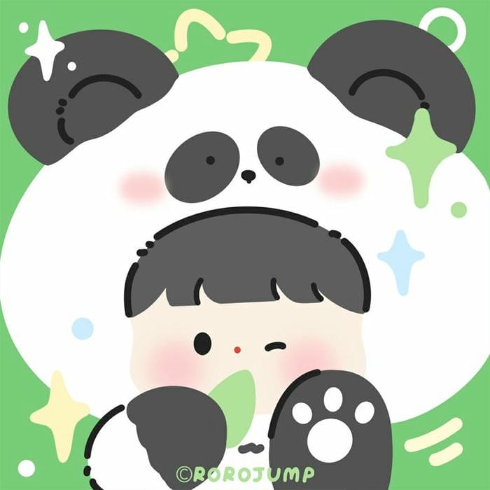 Hình avatar gấu trúc cute