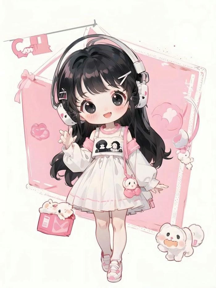 99+ Ảnh Bé Gái Chibi Cực Cute – Hình Nền & Avatar Ngọt Ngào Dễ Thương 33 Hình bé gái chibi trang phục đơn giản siêu đáng yêu