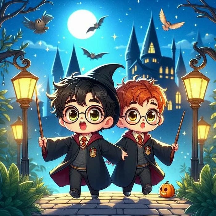 Bộ sưu tập 987+ hình ảnh Harry Potter chibi cute đẹp nhất 25 Hình chibi Harry Potter cùng bạn thân siêu dễ thương