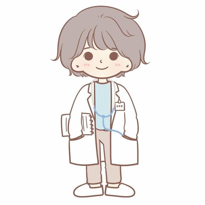 Hình chibi bác sĩ nhân vật hoạt hình siêu cute