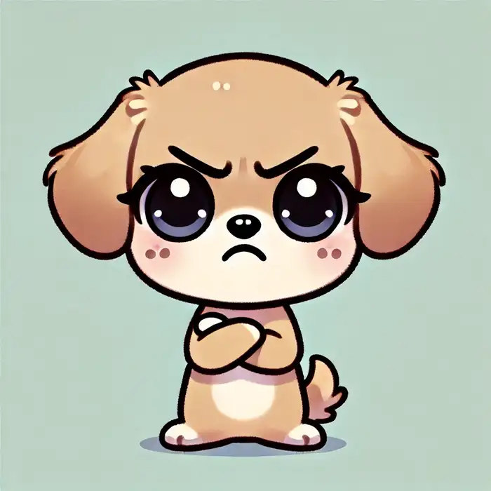 99+ Hình Nền Chó Chibi Cute – Tải Miễn Phí Chất Lượng Cao 29 Hình chibi chó con biểu cảm tức giận dễ thương