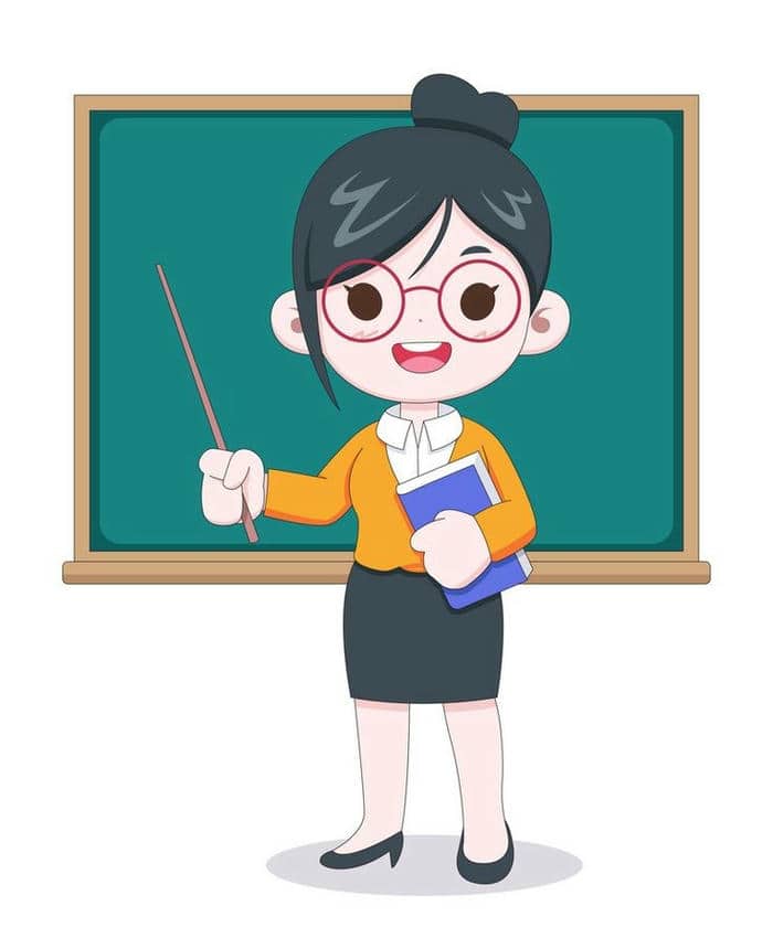 Hình chibi cô giáo siêu đáng yêu
