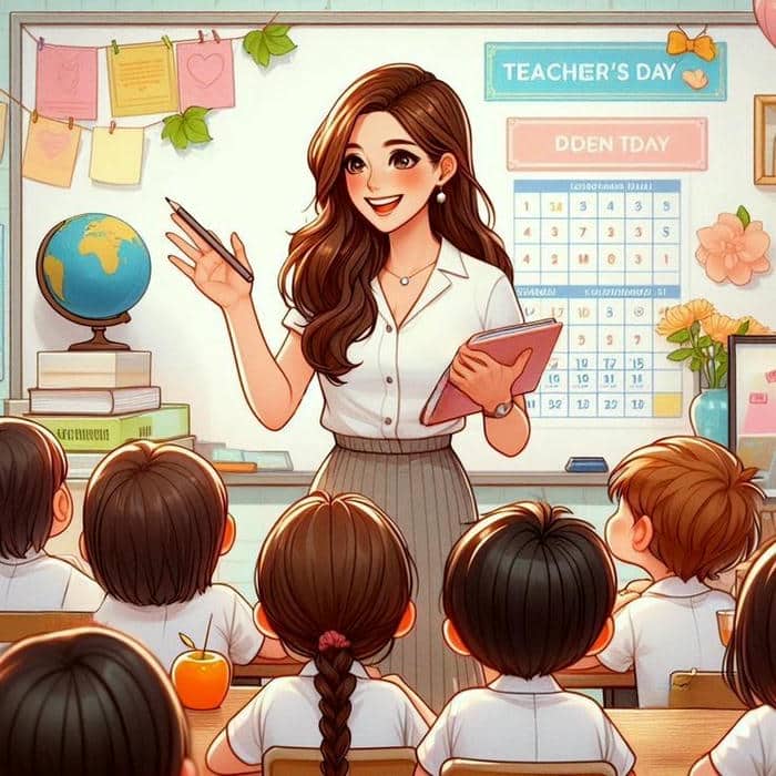 Cô giáo chibi dễ vẽ: Hình ảnh ngộ nghĩnh cho bé và phụ huynh 31 Hình chibi cô giáo và học sinh đáng yêu