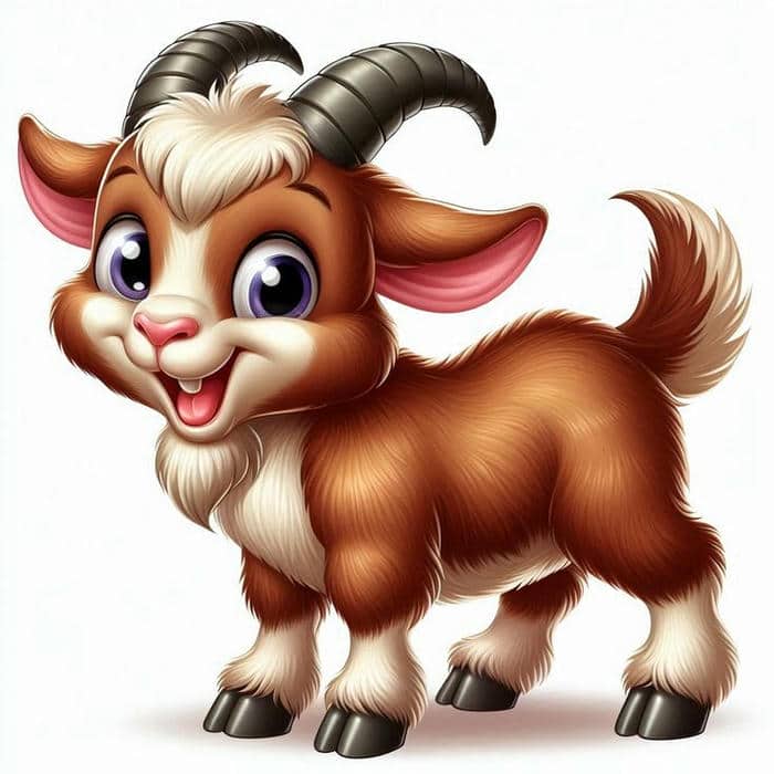 Hình chibi con dê cute