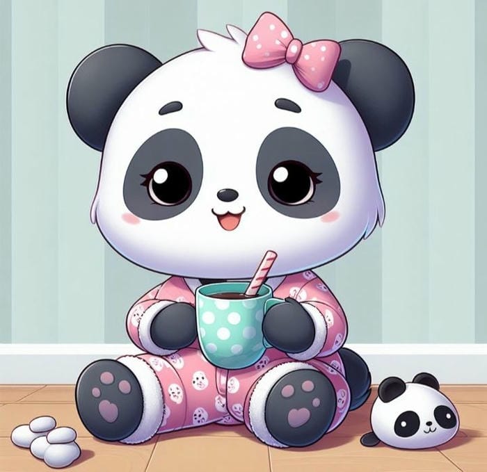 Hình chibi gấu trúc dễ thương