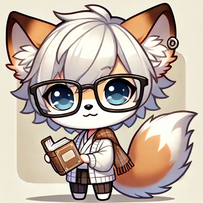 Top 110+ ảnh hồ ly chibi cute đáng yêu làm avatar đẹp 30 Hình chibi nam hồ ly đeo kính