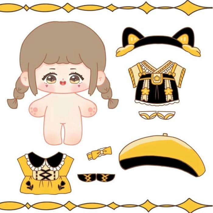 Paper doll chibi – Búp bê giấy dễ thương cho bé và người mê sáng tạo 27 Hình chibi paper doll chibi siêu đáng yêu