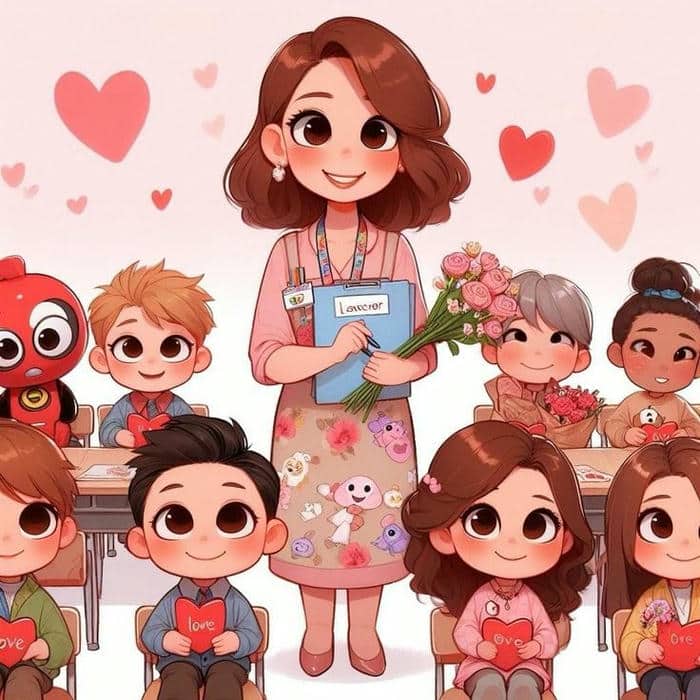 Cô giáo chibi dễ vẽ: Hình ảnh ngộ nghĩnh cho bé và phụ huynh 25 Hình cô giáo và học sinh chibi